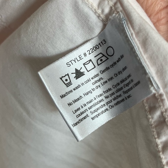 Club monaco embroidereid buttons down light pink shirt size medium - Picture 7 of 8